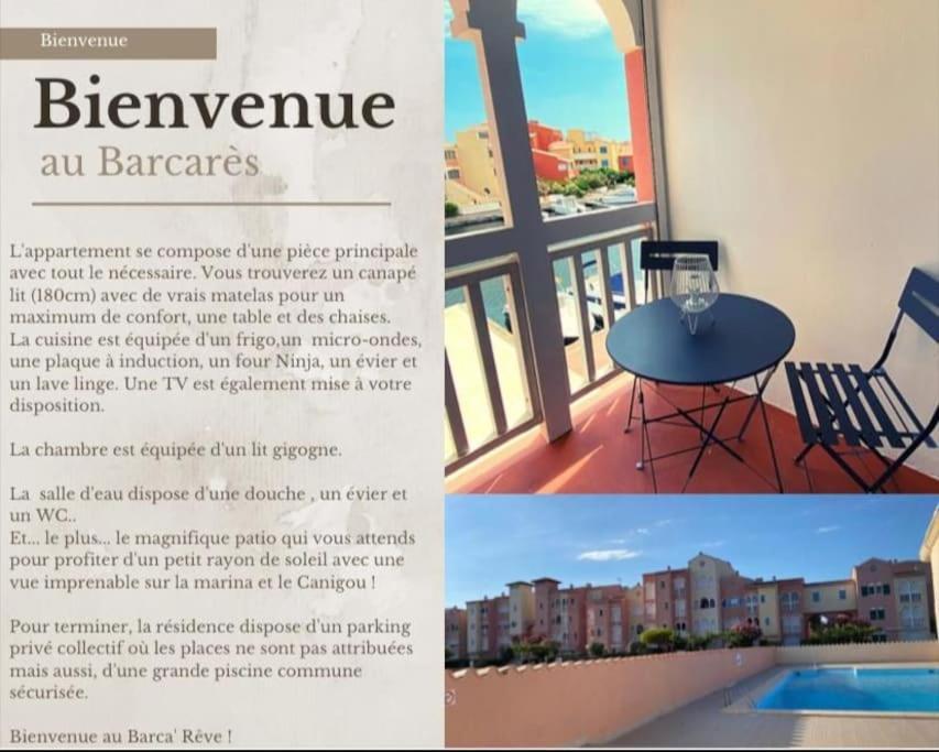Superbe Studio Renove Avec Piscine Et Vue Marina Le Barcares Ngoại thất bức ảnh